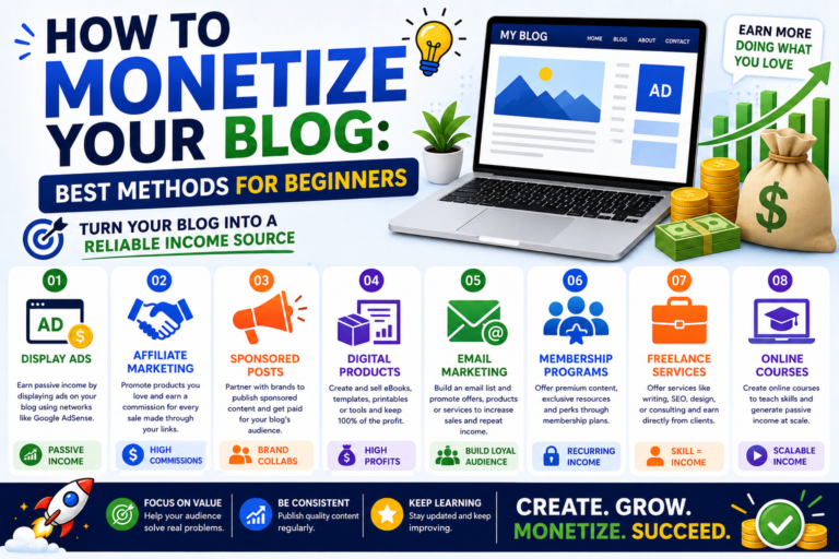 How to Monetize Your Blog: Best Methods for Beginners