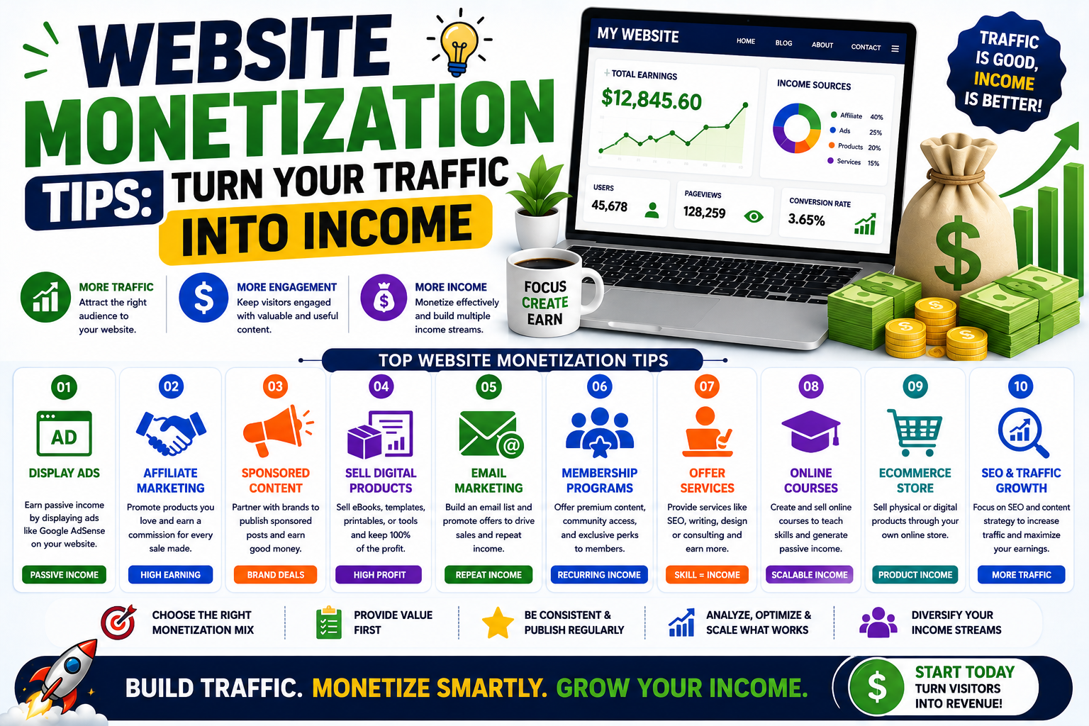 Website Monetization Tips: Turn Your Traffic into Income