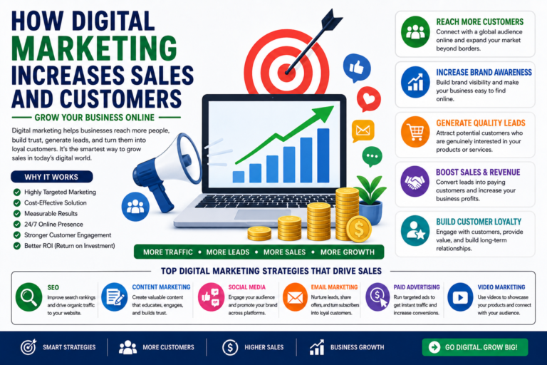 How Digital Marketing Increases Sales and Customers