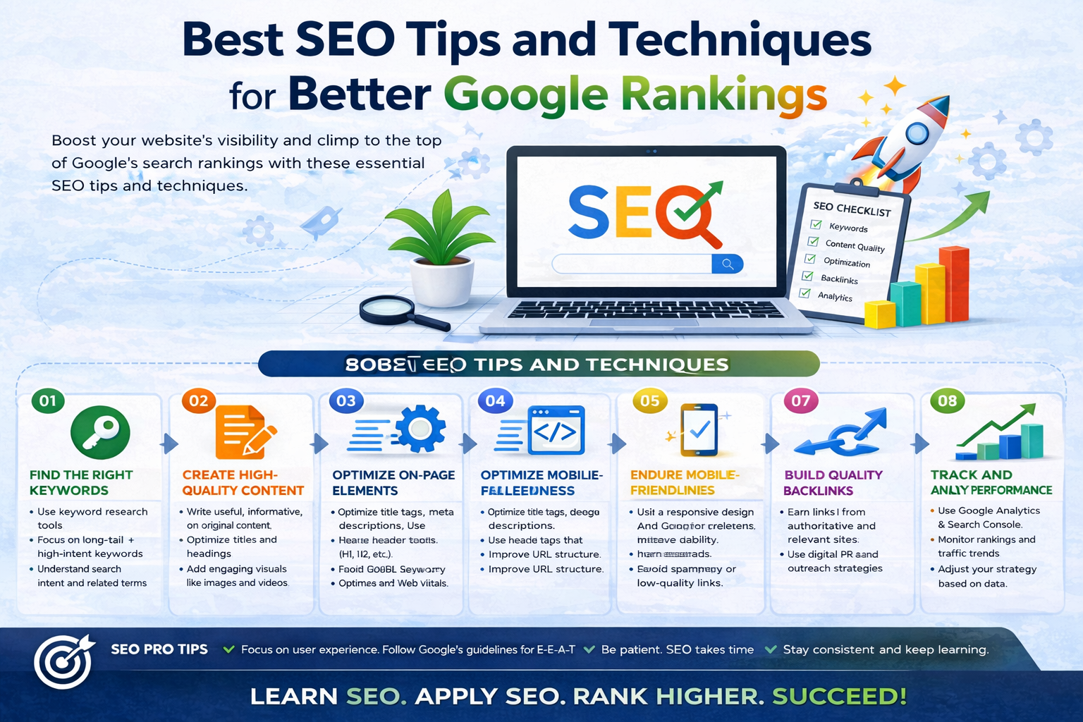 Best SEO Tips and Techniques for Better Google Rankings