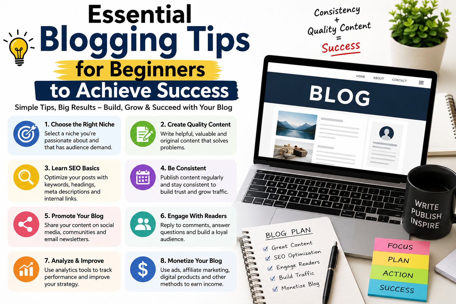 Essential Blogging Tips for Beginners to Achieve Success